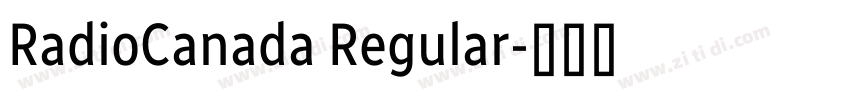 RadioCanada Regular字体转换 RadioCanada Regular字体转换